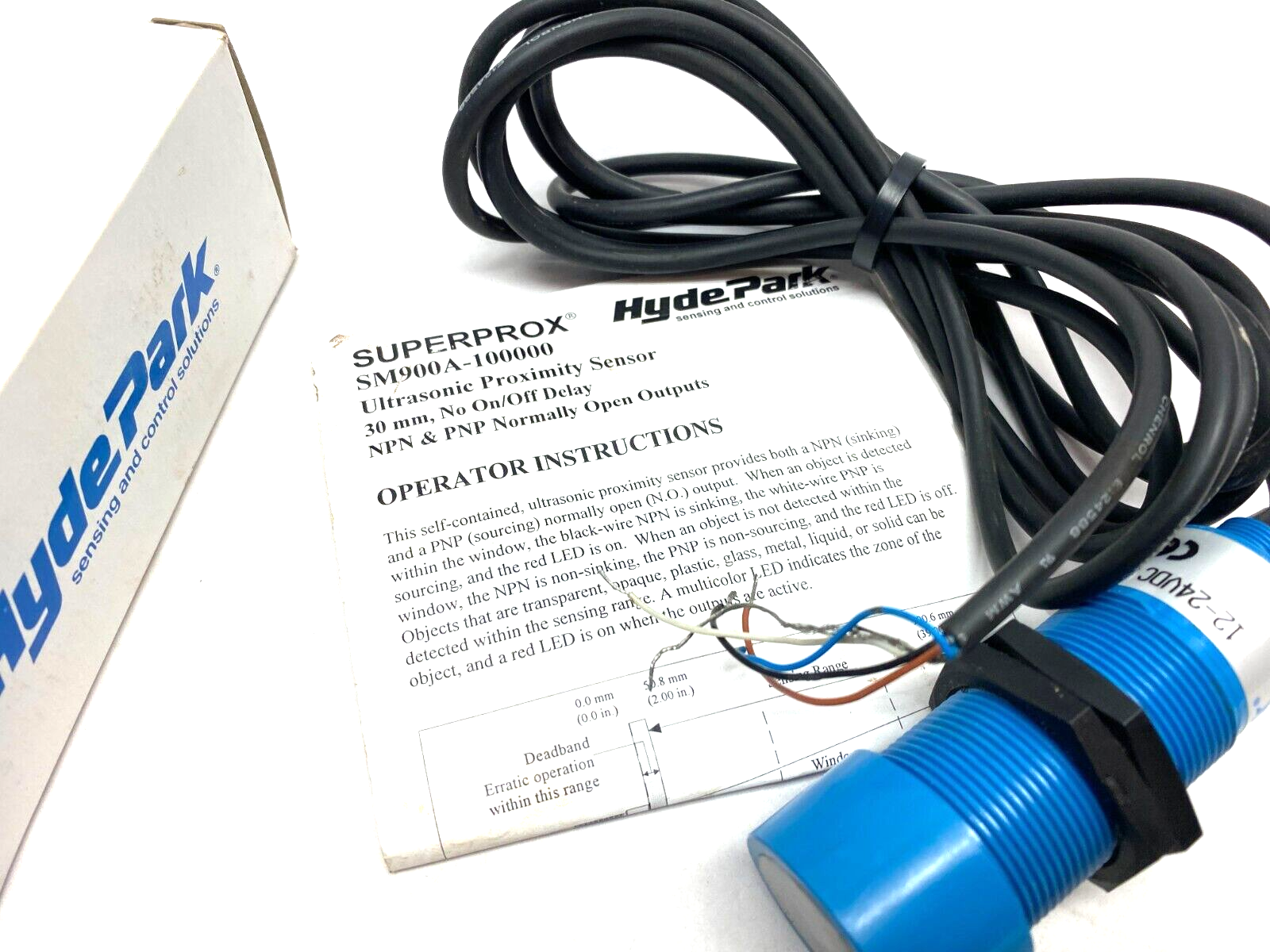 Hyde Park SM900A-100000 SuperProx Ultrasonic Proximity Sensor - Maverick Industrial Sales