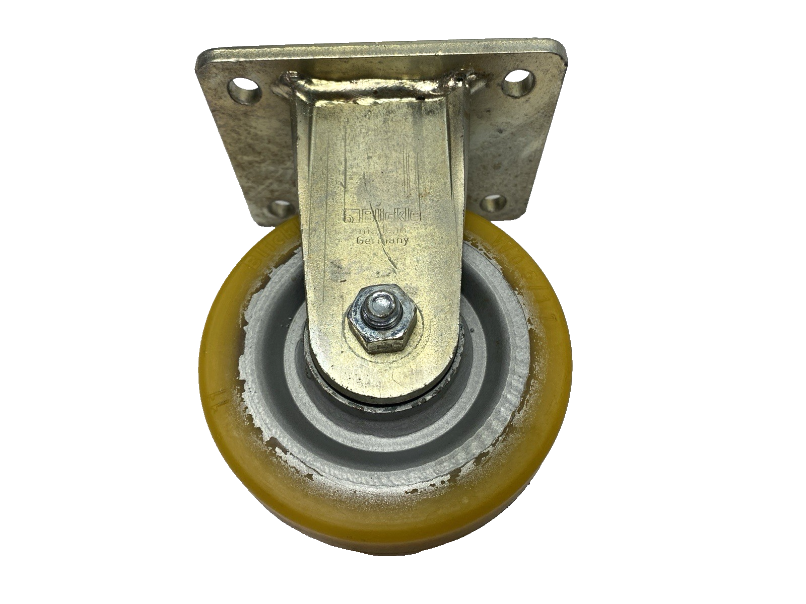 N/A | Blickle Heavy Duty Welded Steel Fixed Caster 125mm Wheel Dia. x 50mm Wheel Width - Used - Maverick Industrial Sales