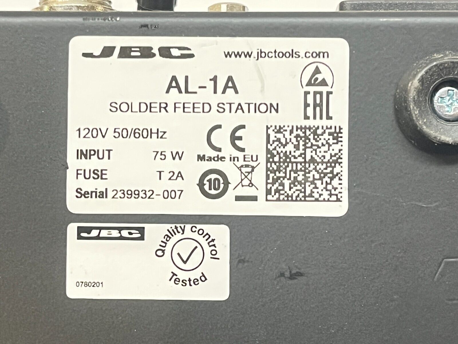JBC AL-1A Solder Feed Unit - Maverick Industrial Sales