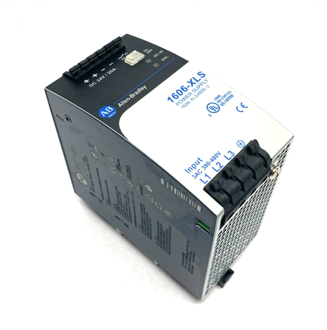 Allen Bradley 1606-XLS480E-3 Ser. A Power Supply 3-Phase 24V 20A 480W - Maverick Industrial Sales