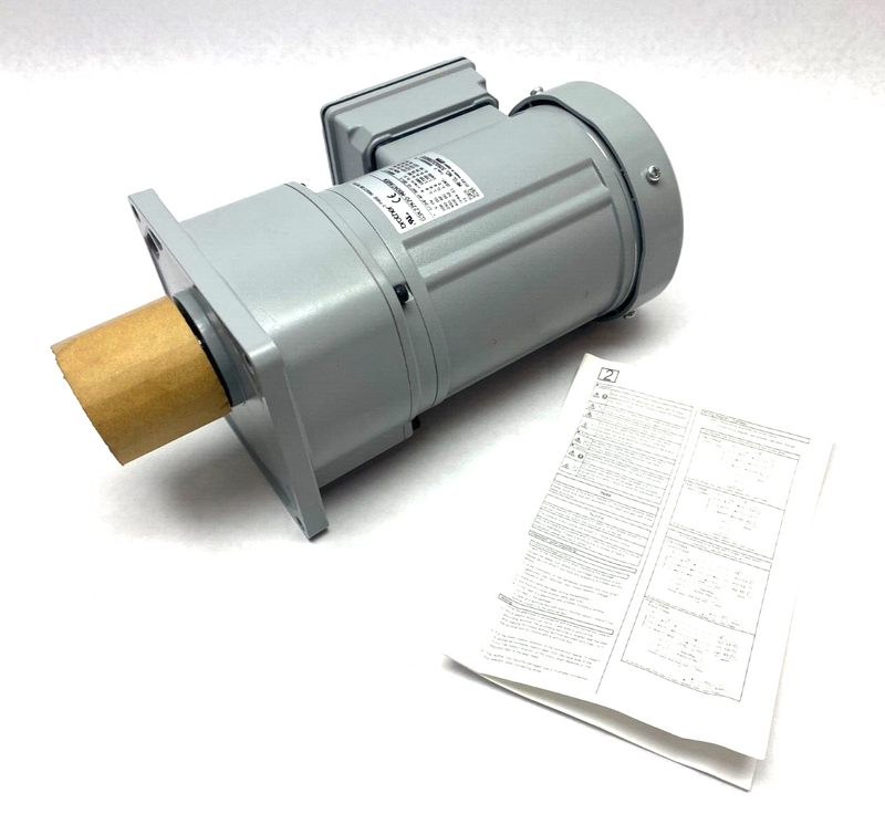 Brother G3K22N20-MB04TAVEN Induction Gearmotor 3-Phase 20:1 Ratio 1/2HP 90rpm - Maverick Industrial Sales