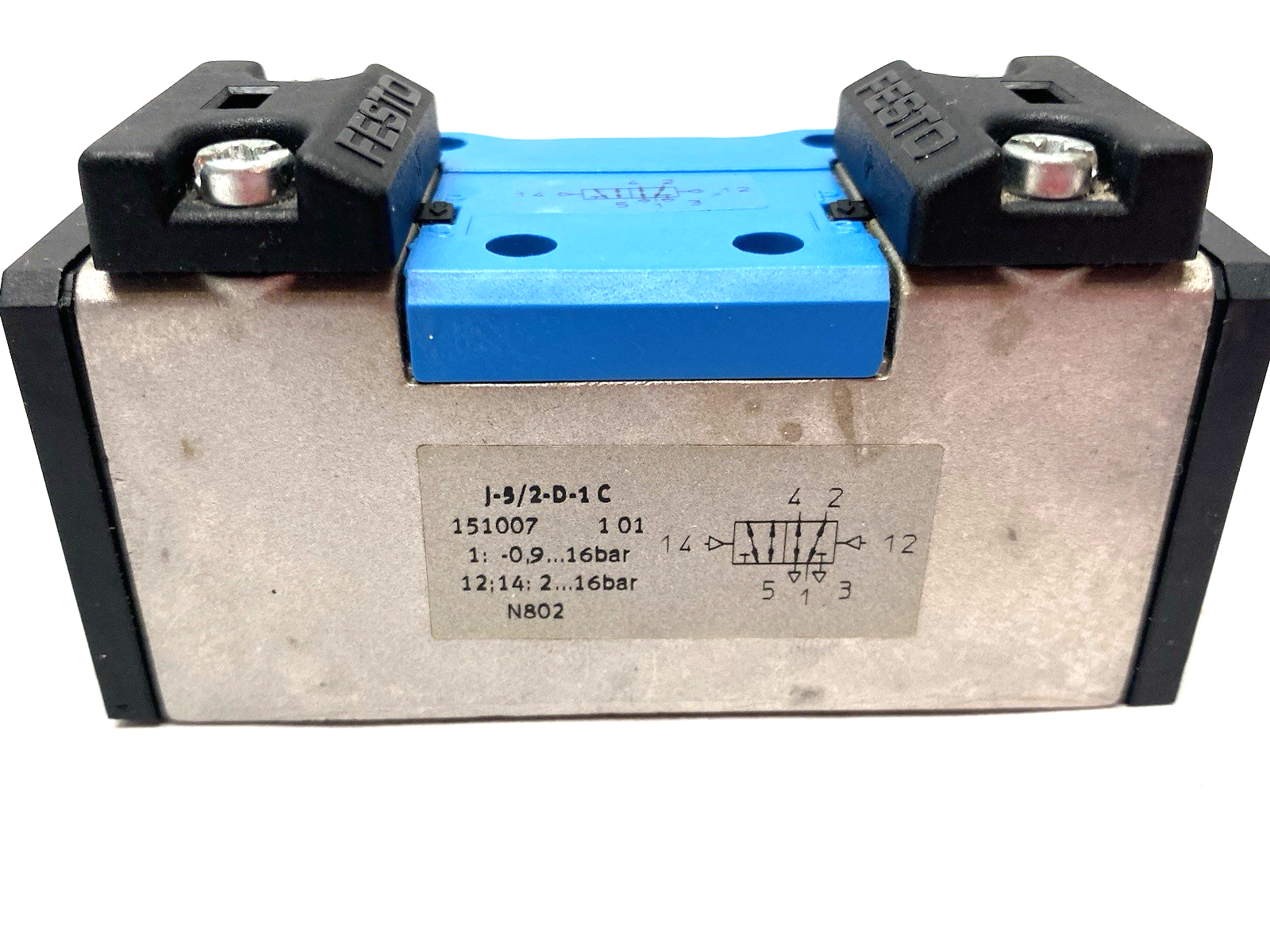 Festo J-5/2-D-1-C Pneumatic Valve 5/2, Bistable, Size 1 Sub-Base, 151007 - Maverick Industrial Sales