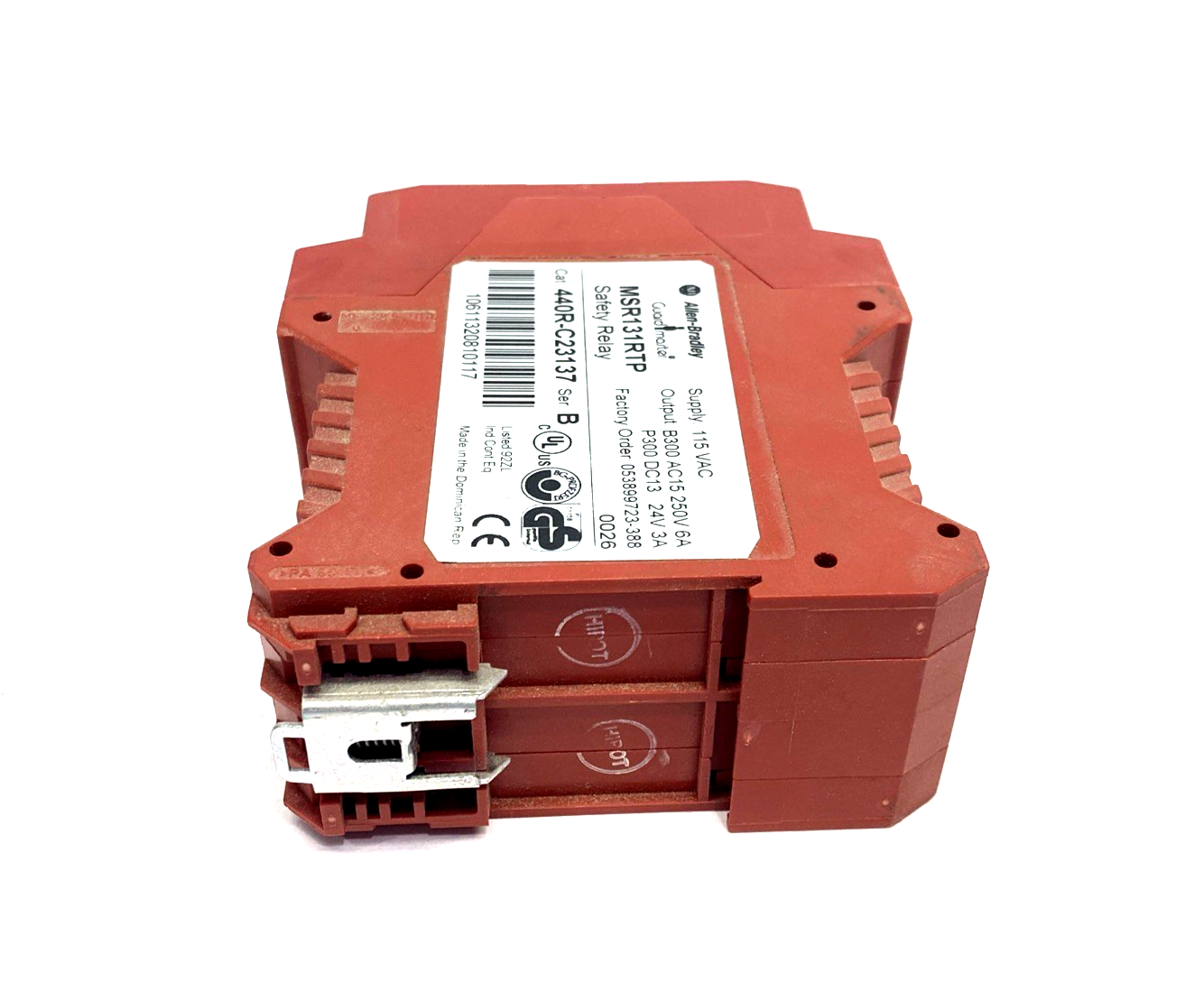 Allen Bradley 440R-C23137 Ser. B Safety Relay 250VAC 6A 24VDC 3A, MSR131RTP - Maverick Industrial Sales