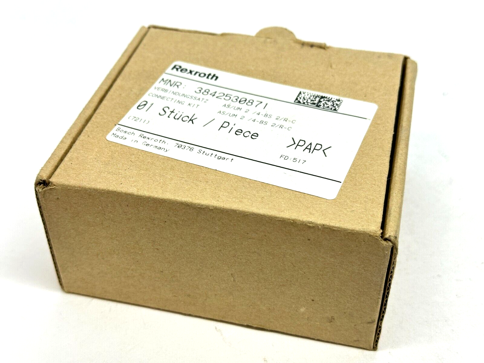 Bosch Rexroth 3842530871 AS/UM 2 /4-BS 2/R-C Connection Kit - Maverick Industrial Sales