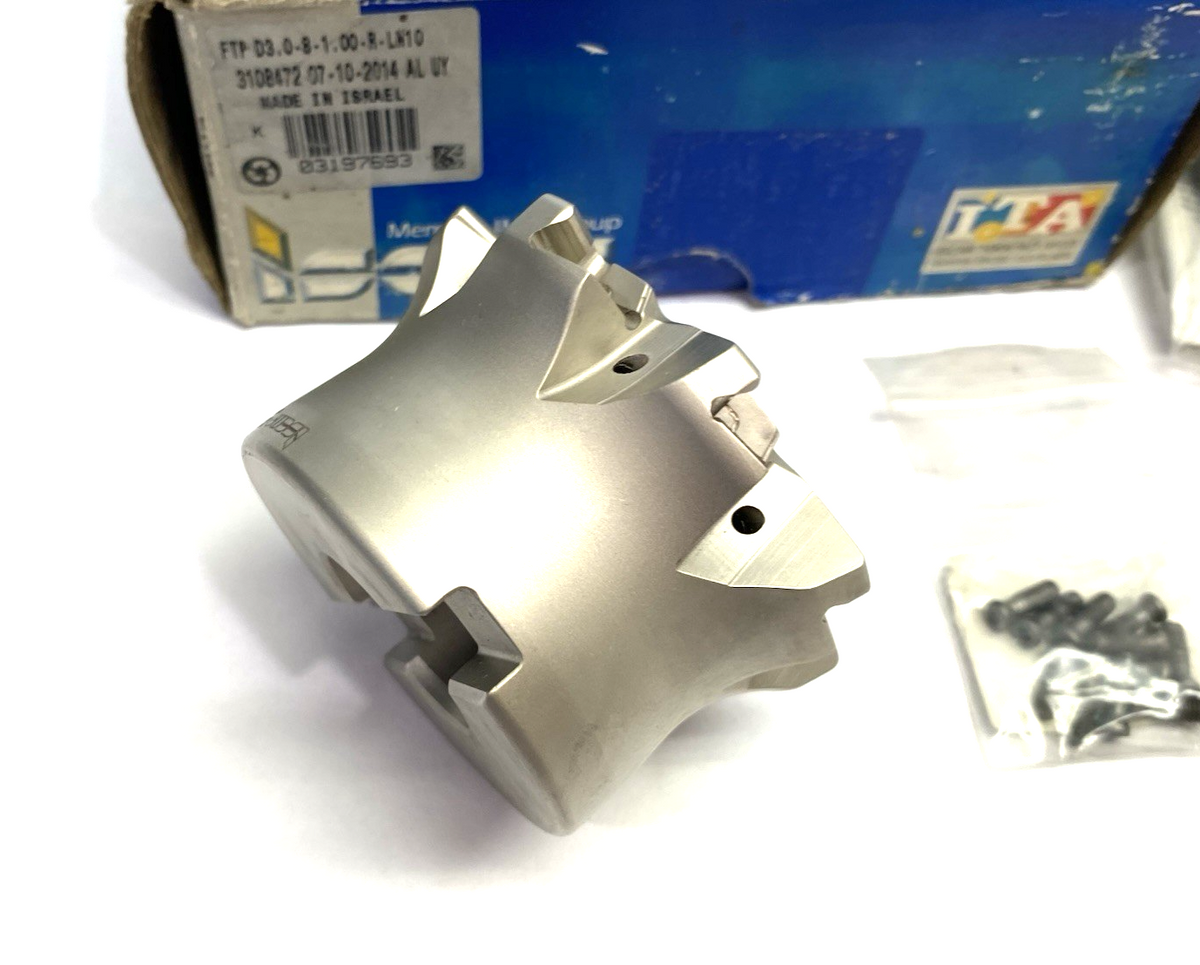 Iscar FTP D3,0-8-1,00-R-LN10 Indexable Face Mill 8-Tooth Coolant-Through 3197693 - Maverick Industrial Sales
