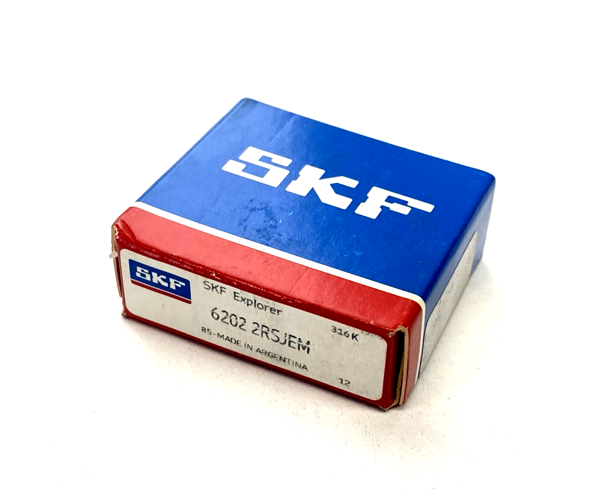 SKF 6202 2RSJEM Deep Groove Ball Bearing 15mm ID 35mm OD 11mm Wide LOT OF 4 - Maverick Industrial Sales