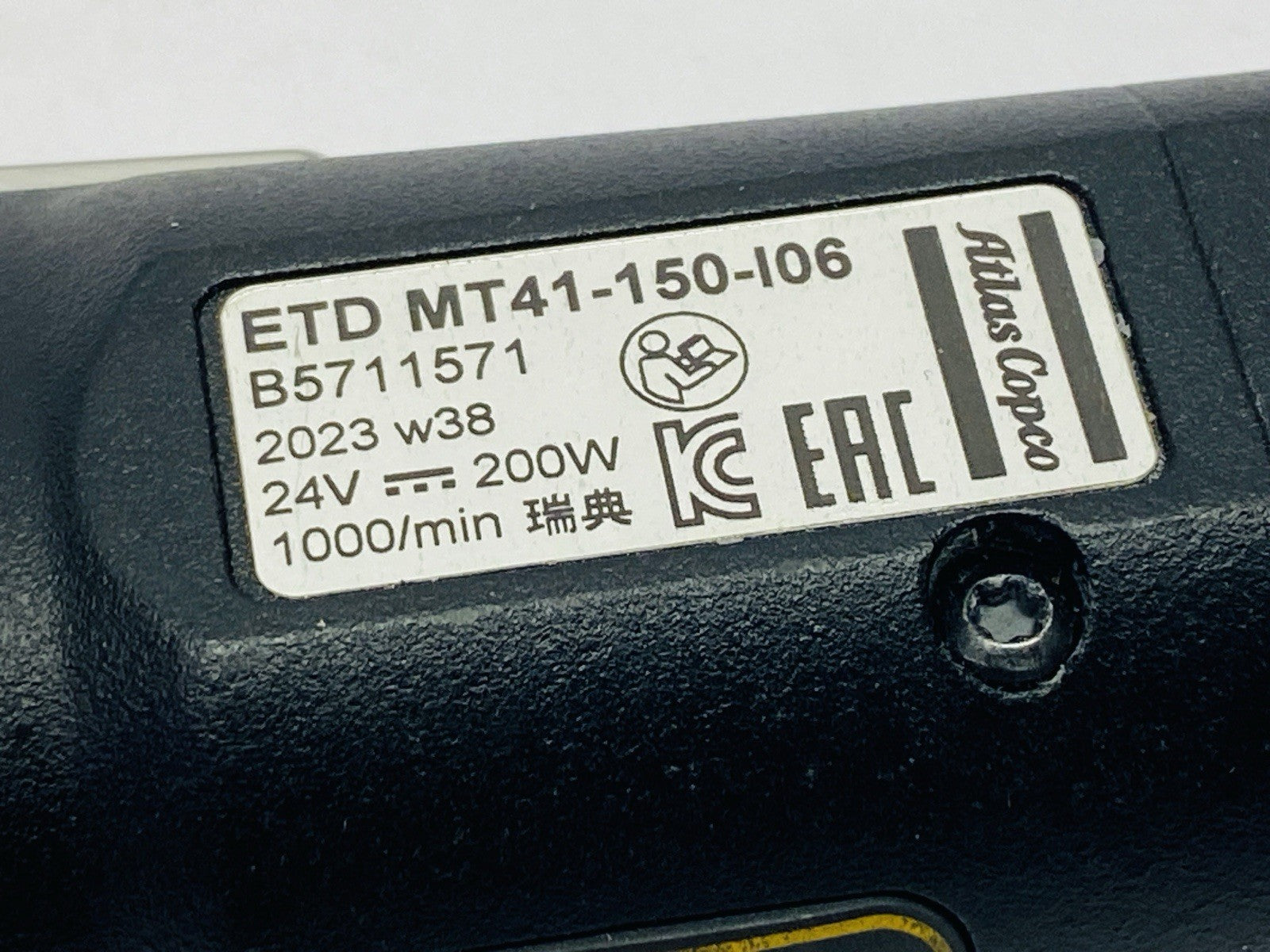 Atlas Copco ETD MT41-150-I06 Handheld Transducerized Screwdriver 8432 0845 70 - Maverick Industrial Sales