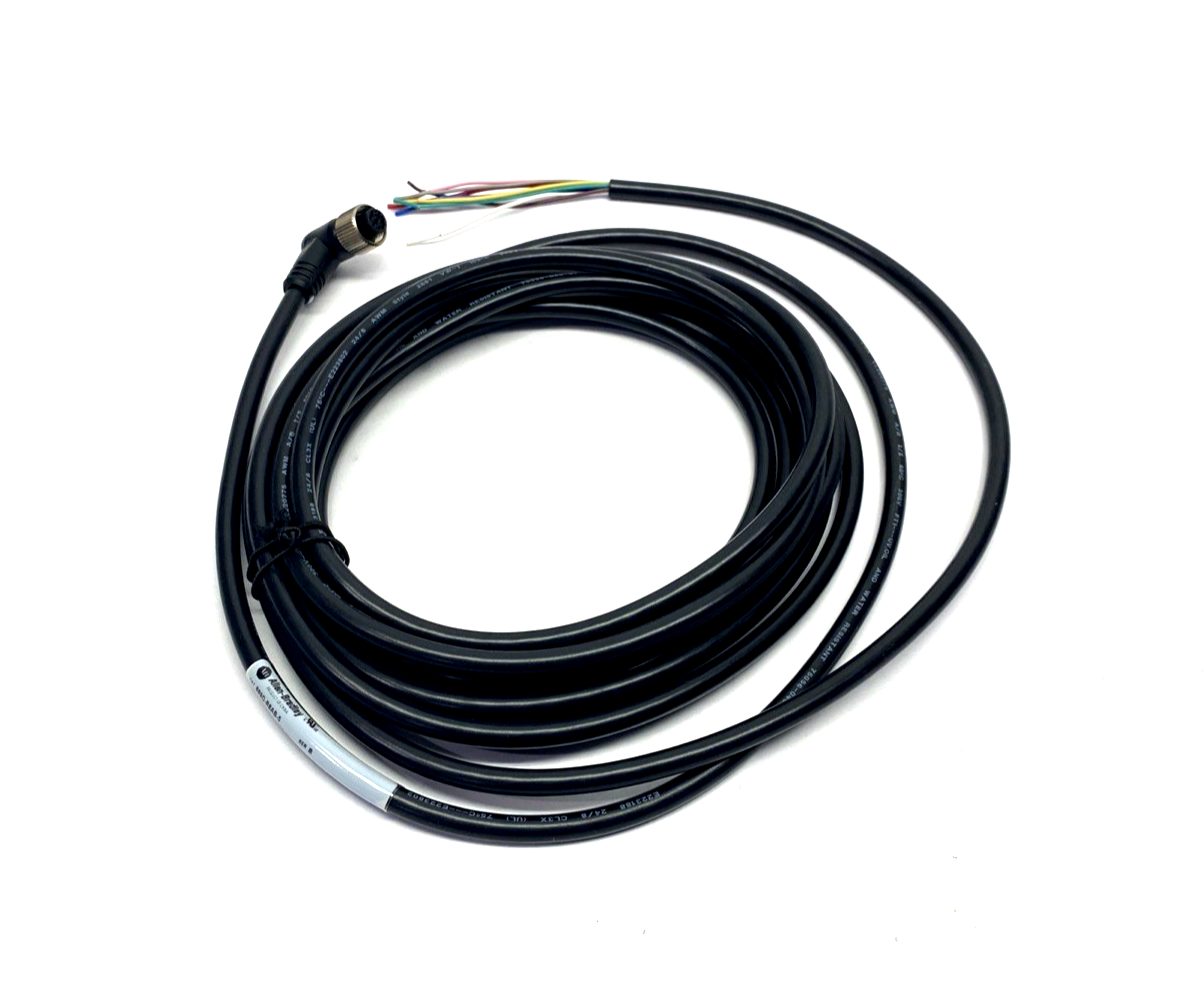 Allen Bradley 889D-R8AB-5 Ser. B DC Micro Cable M12 Right Angle 8-Pin Female 5m - Maverick Industrial Sales