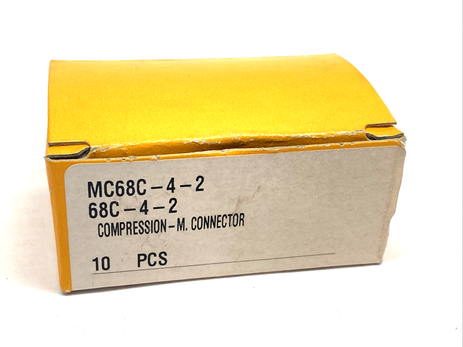 Parker 68C-4-2 Brass Compression Fitting 1/8" Male NPT x 1/4" Compression 10-PK - Maverick Industrial Sales