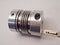 195770 Coupling 2-1/8"OD 7/8"ID 1/4"Key 1/2"ID 1/8" Key 2-5/8"L Alum/ SS Bellows - Maverick Industrial Sales