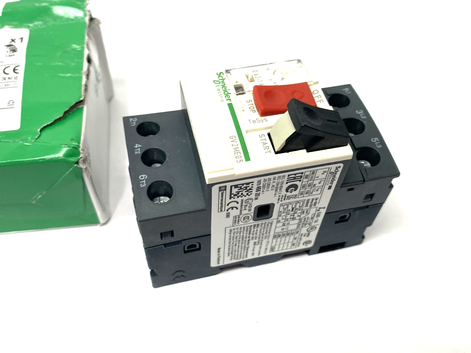 Schneider Electric GV2ME05 TeSys Deca Manual Starter and Protector 0.63 to 1A - Maverick Industrial Sales