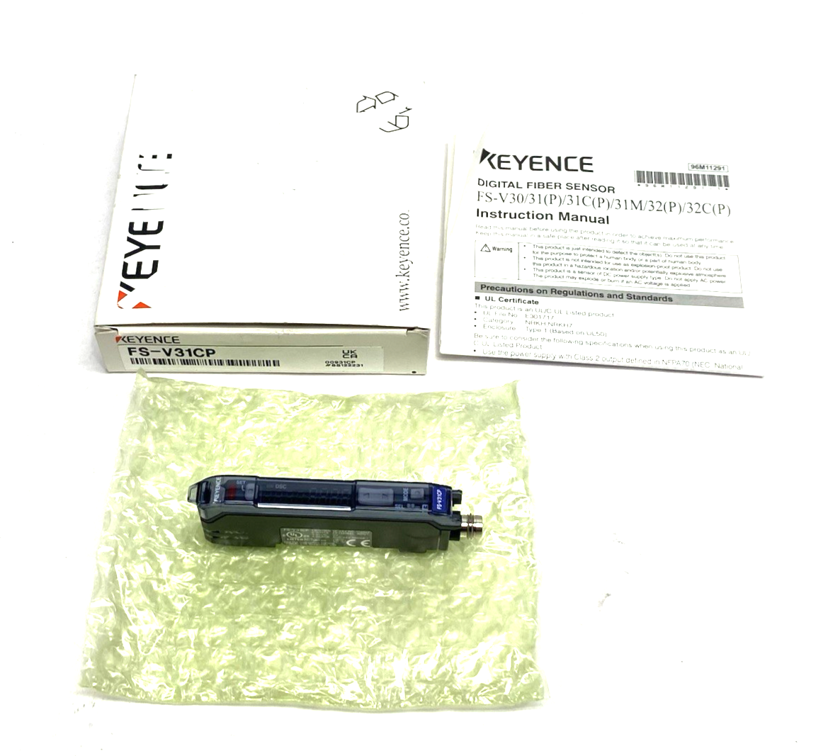 FS-V31CP | Keyence Digital Fiber Optic Amplifier Main Unit, M8 Connector Type - New – Open box - Maverick Industrial Sales