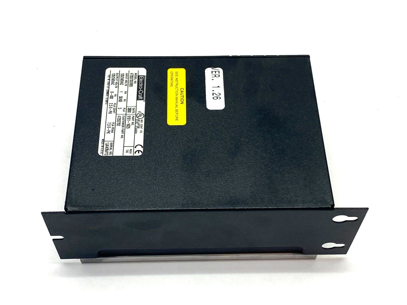 Electro-Craft 47202702/005 BRU Ser Advantage Line Servo Drive 1-Phase 9101-1625 - Maverick Industrial Sales
