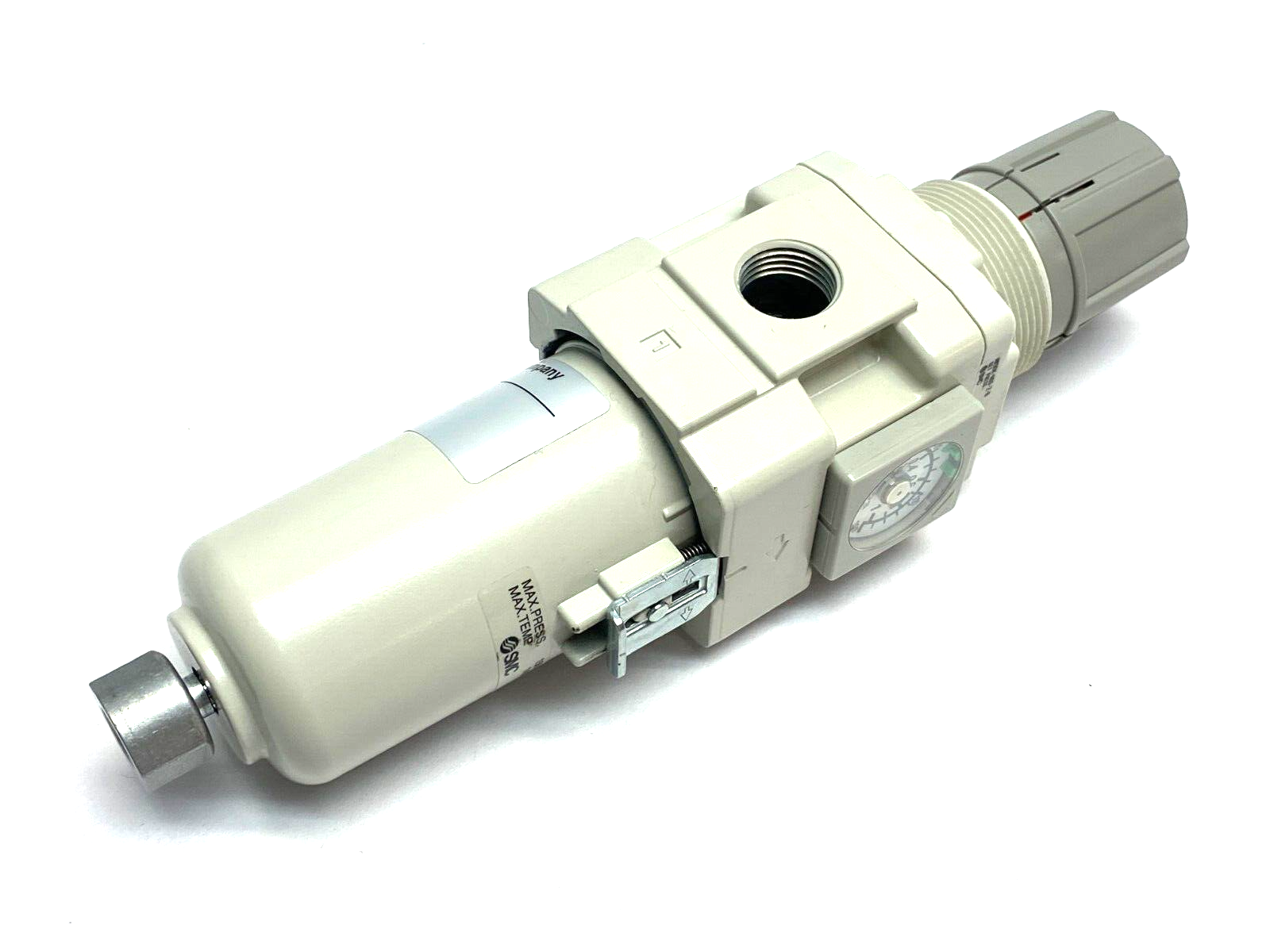 SMC AW30K-N03E-12Z-B Modular Filter Regulator Embedded Gauge 7~125psi 3/8" NPT - Maverick Industrial Sales