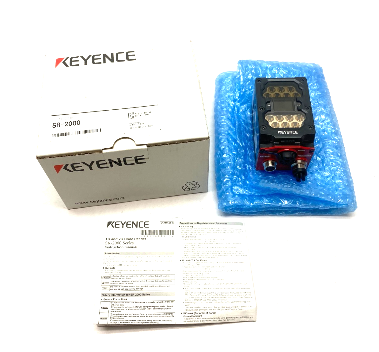 Keyence SR-2000 1D/2D Code Reader, Full Range Model, 2048 × 1536 pixels - New – Open box - Maverick Industrial Sales