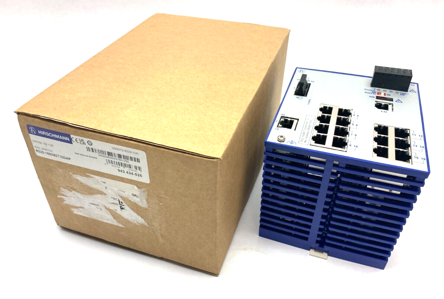 Hirschmann RS20-1600M2T1SDAP Managed Ethernet Rail Switch 943434026 - Maverick Industrial Sales