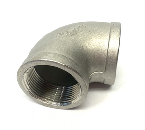 K401-24 | Merit Brass  Stainless Steel 90° Elbow T304 1-1/2" - New – Open box