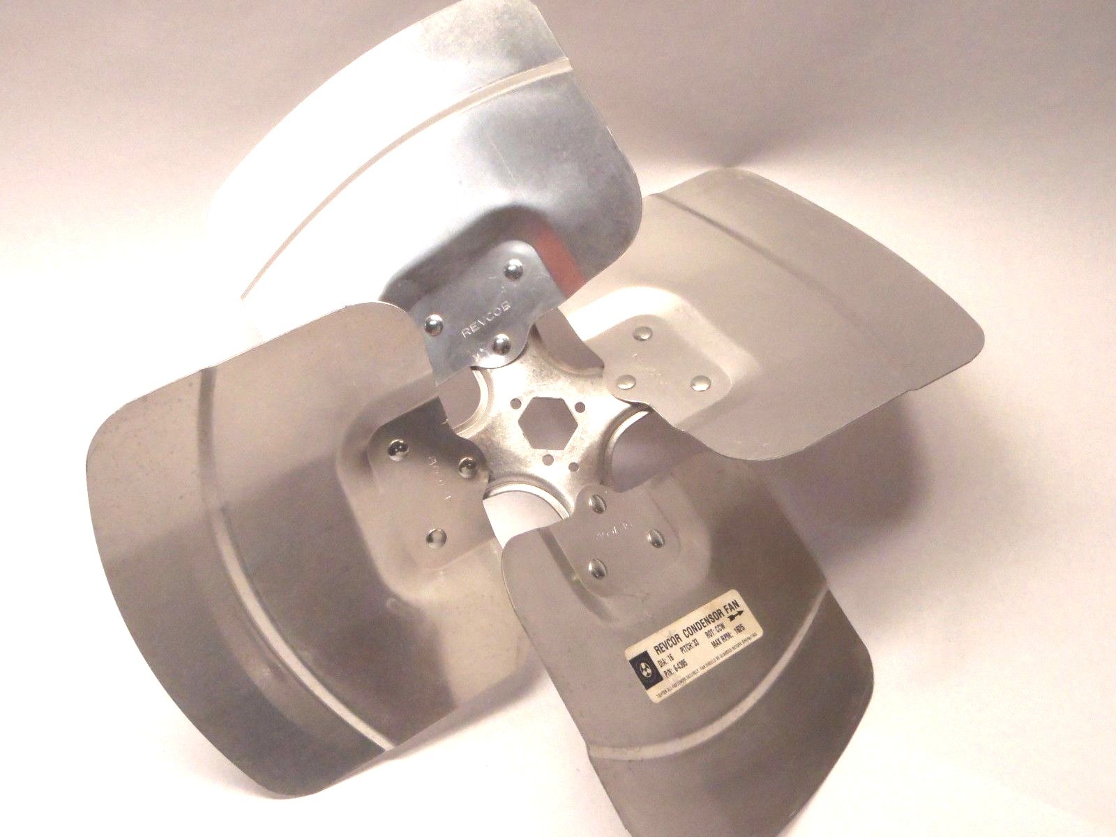 Revcor Condensor Fan 6-4395 16" Diameter 33 Deg CCW Rotation 1625 rpm - Used - Maverick Industrial Sales