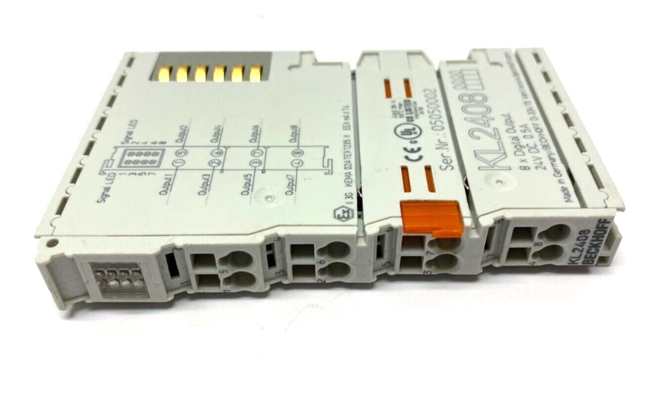 KL2408 | Beckhoff Digital Output Terminal 8-Channel 24VDC 0.5A - Used - Maverick Industrial Sales