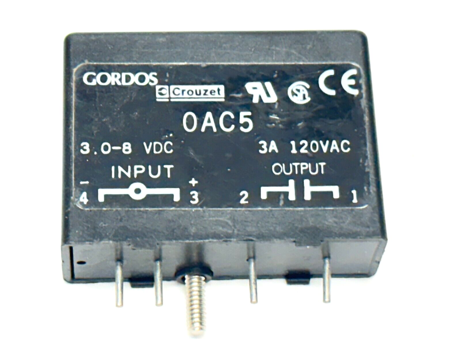 Gordos 0AC5 Solid State Relay 3A 120VAC LOT OF 2 - Maverick Industrial Sales