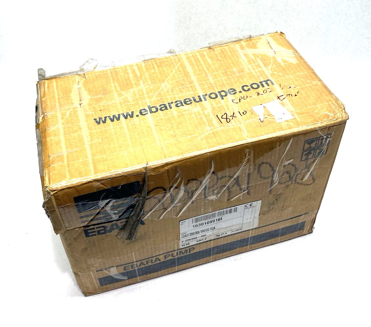 Ebara CDX/I 200/306 VAEGG SCA Stainless Steel Centrifugal Pump 3-Phase 60Hz - Maverick Industrial Sales