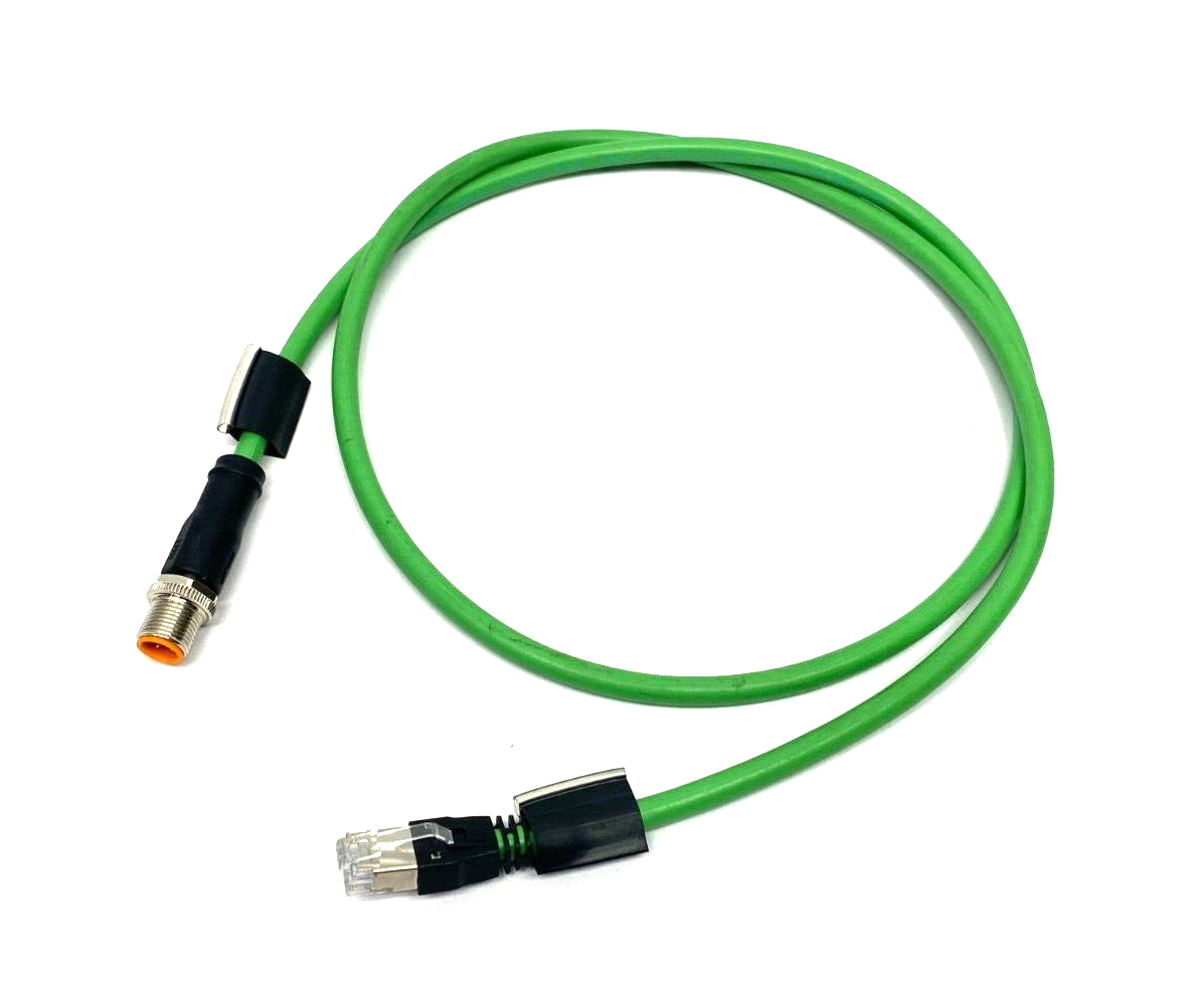 Ifm EVC925 Ethernet Connection Cable M12 to RJ45 VSTGN040MSS0001K04STGP040-S - Maverick Industrial Sales
