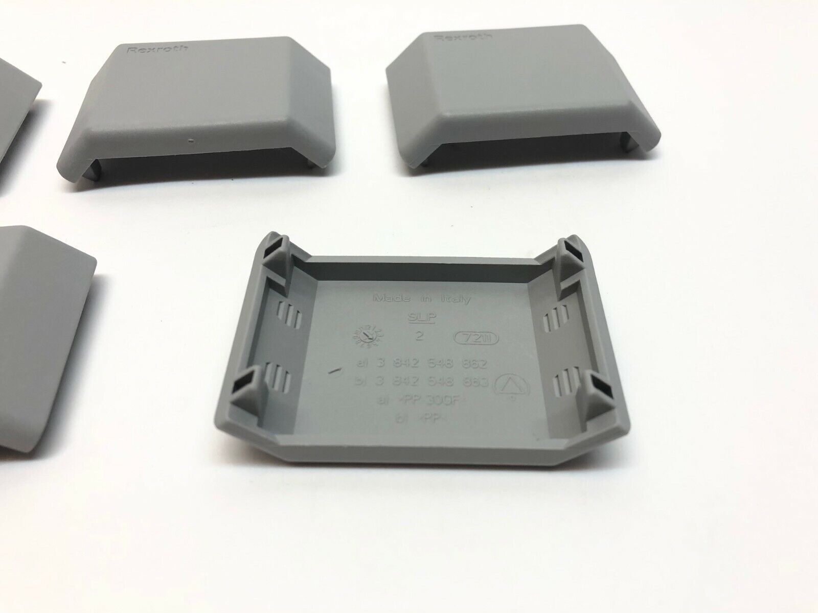 Bosch Rexroth 3842548862 45x45 Gusset End Cap Cover Grey LOT OF 5 - Maverick Industrial Sales
