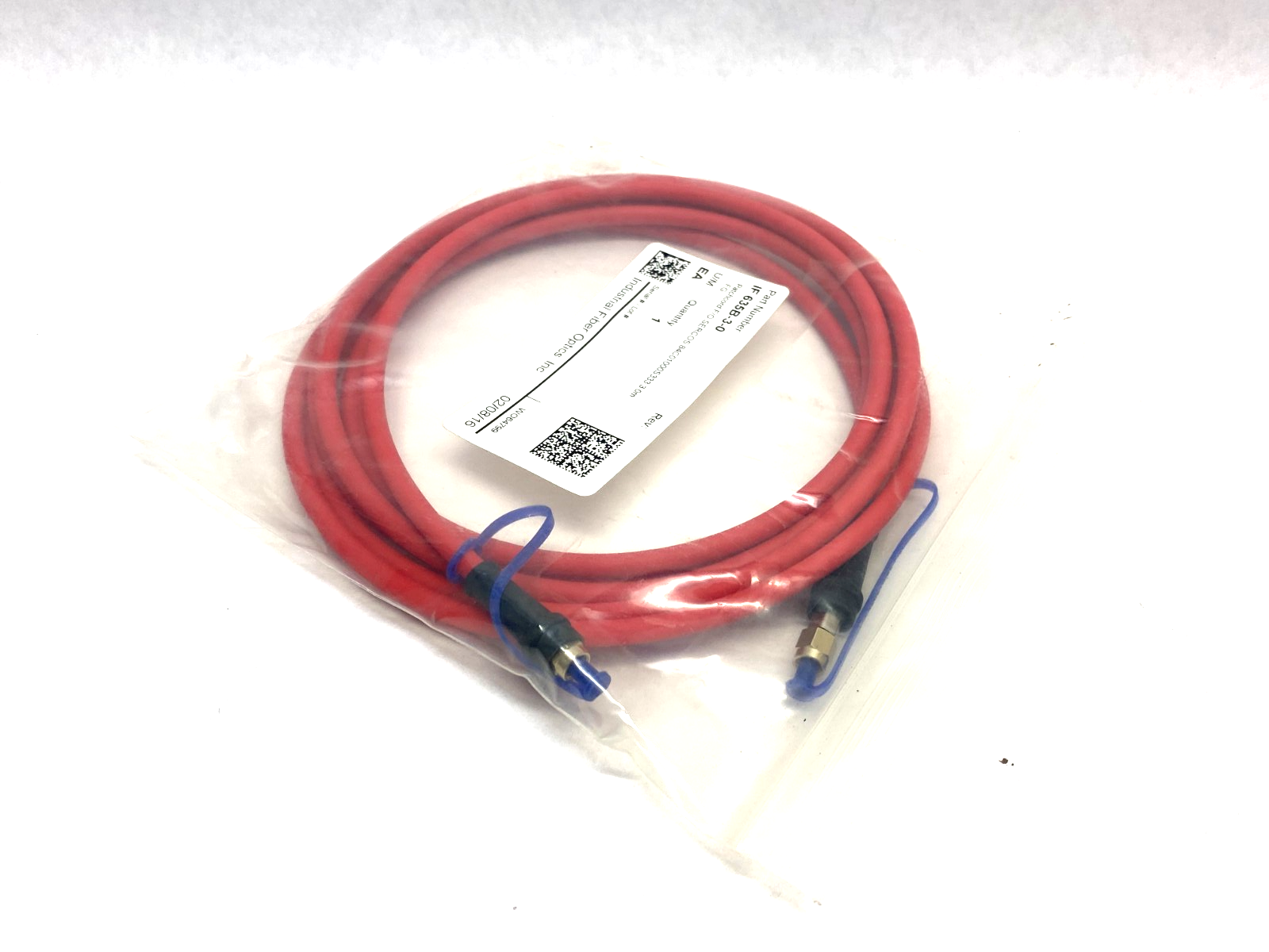 Industrial Fiber Optics IF 635B-3-0 Patchcord F/O SERCOS 84C01000S333 3.0m - Maverick Industrial Sales