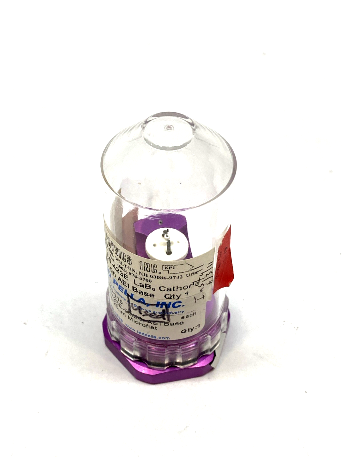 ES-423E | Kimball Physics LaB6 Cathode 90-15, AEI Base Thermionic Emitter - Used - Maverick Industrial Sales