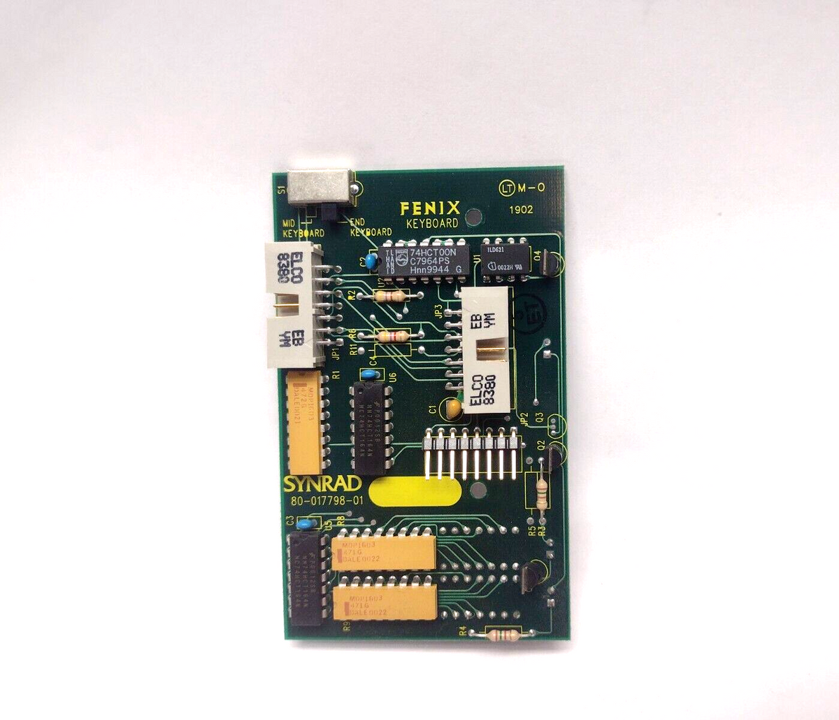 80-017798-01 Rev C | Synrad Fenix Keyboard PCB - Used - Maverick Industrial Sales