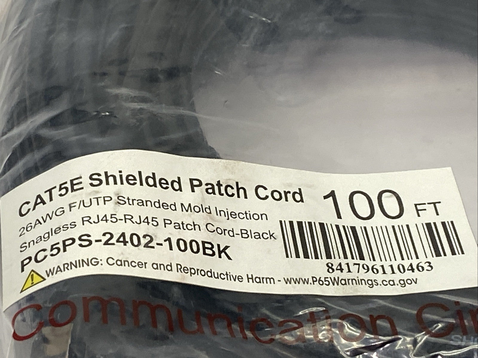 PC5PS-2402-100BK CAT5E Shielded Patch Cord 100ft - Maverick Industrial Sales