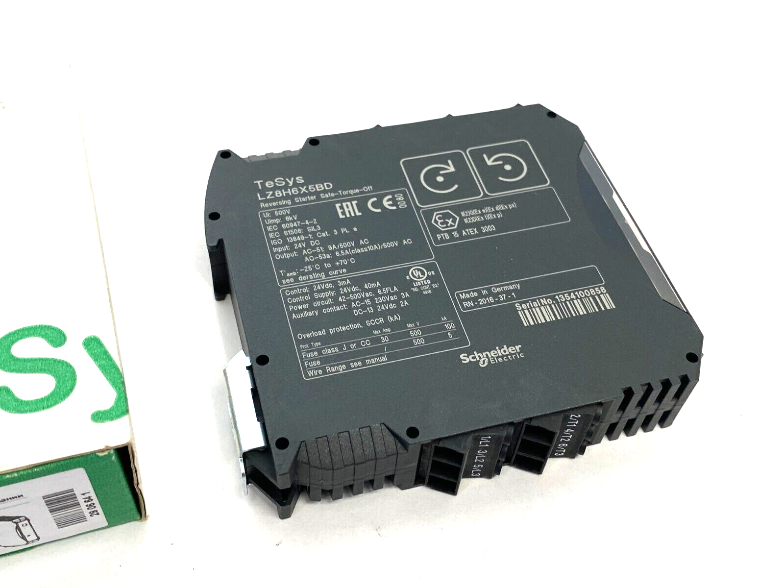 Schneider Electric LZ8H6X5BD TeSys Reversing Starter Safe-Torque-Off 24VDC - Maverick Industrial Sales