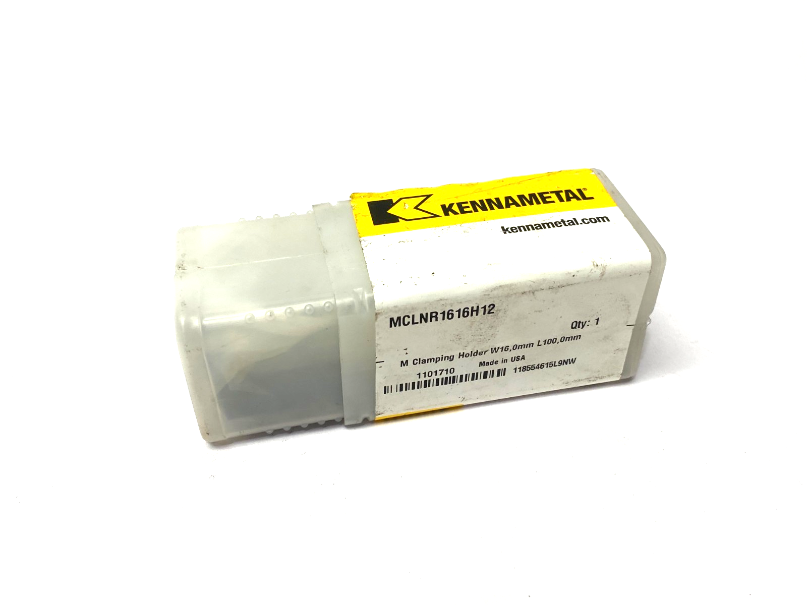 1101710 | Kennametal Kenloc Insert MCLN 95° MCLNR1616H12 - New - Maverick Industrial Sales