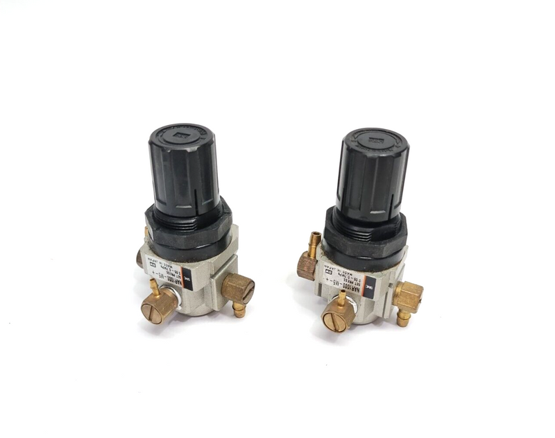 SMC NAR1000-M5 Miniature Pneumatic Pressure Regulator LOT OF 2 - Maverick Industrial Sales