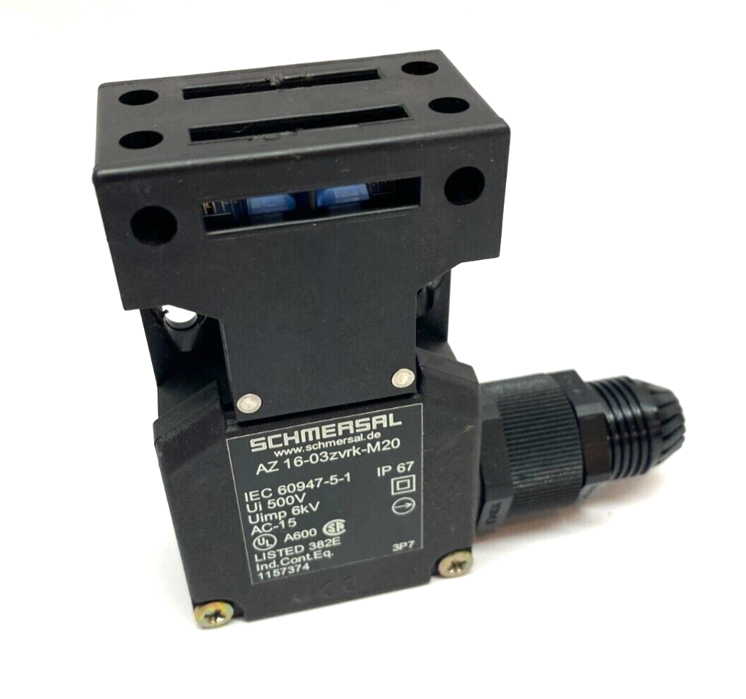 Schmersal AZ16-03zvrk-M20 Safety Interlock Switch Keyed Glass Fibre RIGHT EXIT - Maverick Industrial Sales