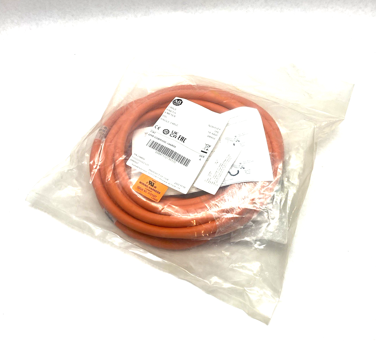 2090-CSBM1DE-14AA09 | Allen Bradley Ser. A Kinetix Single Cable, DSL 9m Non-Flex - New - Maverick Industrial Sales