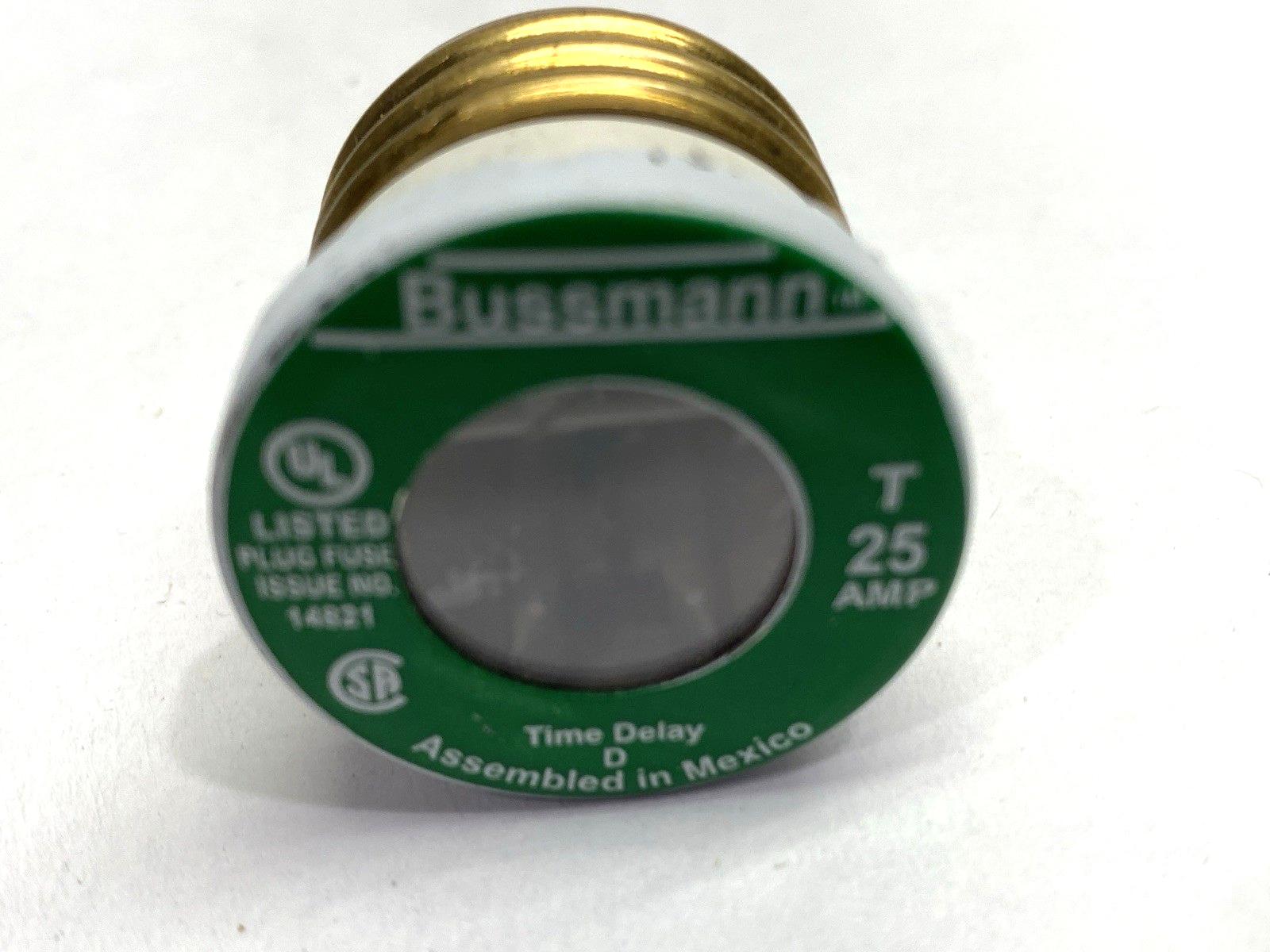 T-25 | Bussmann Time Delay Plug Fuse 125VAC 25A LOT OF 2 - New – Open box - Maverick Industrial Sales