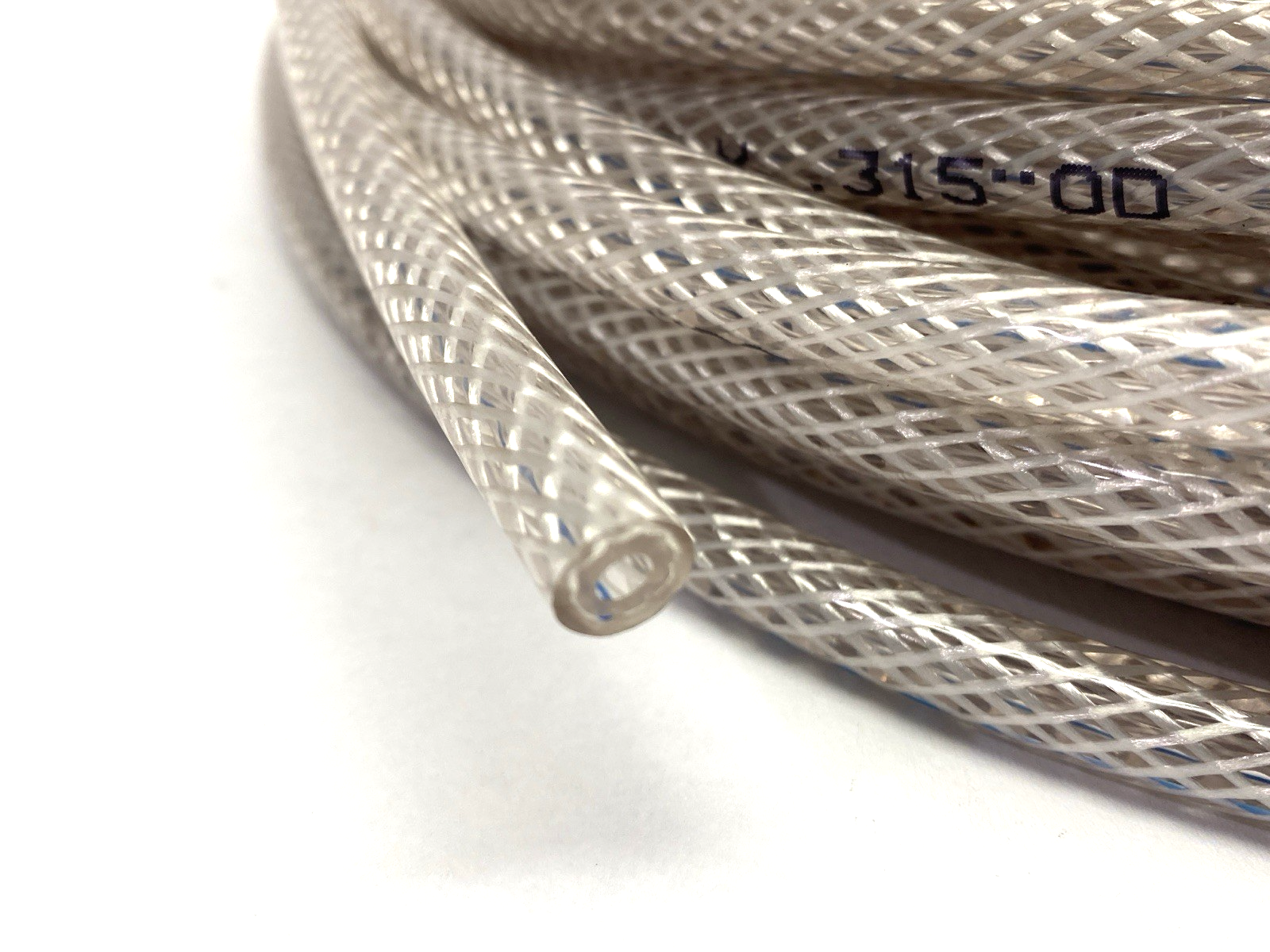 1000076-100 | Nylobrade PVC Tubing 1/8" ID x .315" OD SHELFWARE CUT TO 50' - New – Open box - Maverick Industrial Sales