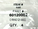 Rapid Air 60120002 O-Ring PKG OF 4 - Maverick Industrial Sales