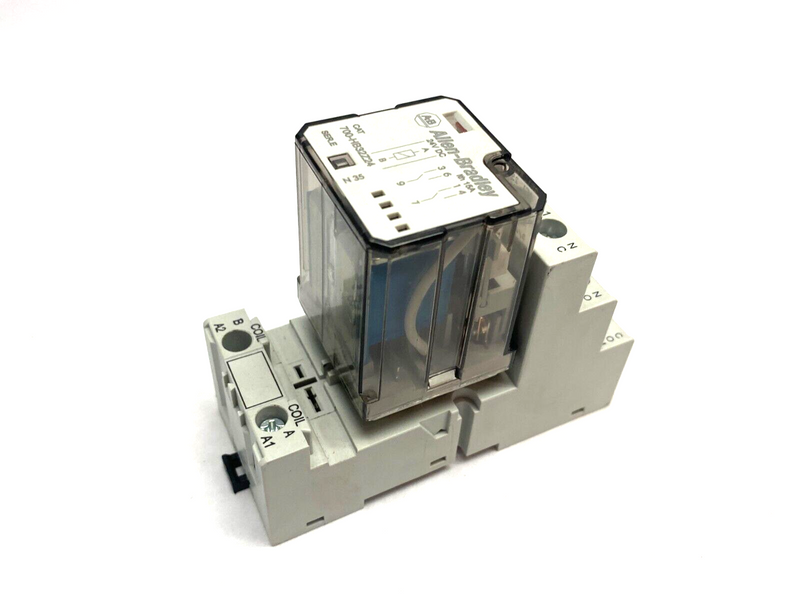 Allen Bradley 700-HN153 Ser. B Relay Base w/ 700-HB32Z24 Ser. E Cube Relay - Maverick Industrial Sales