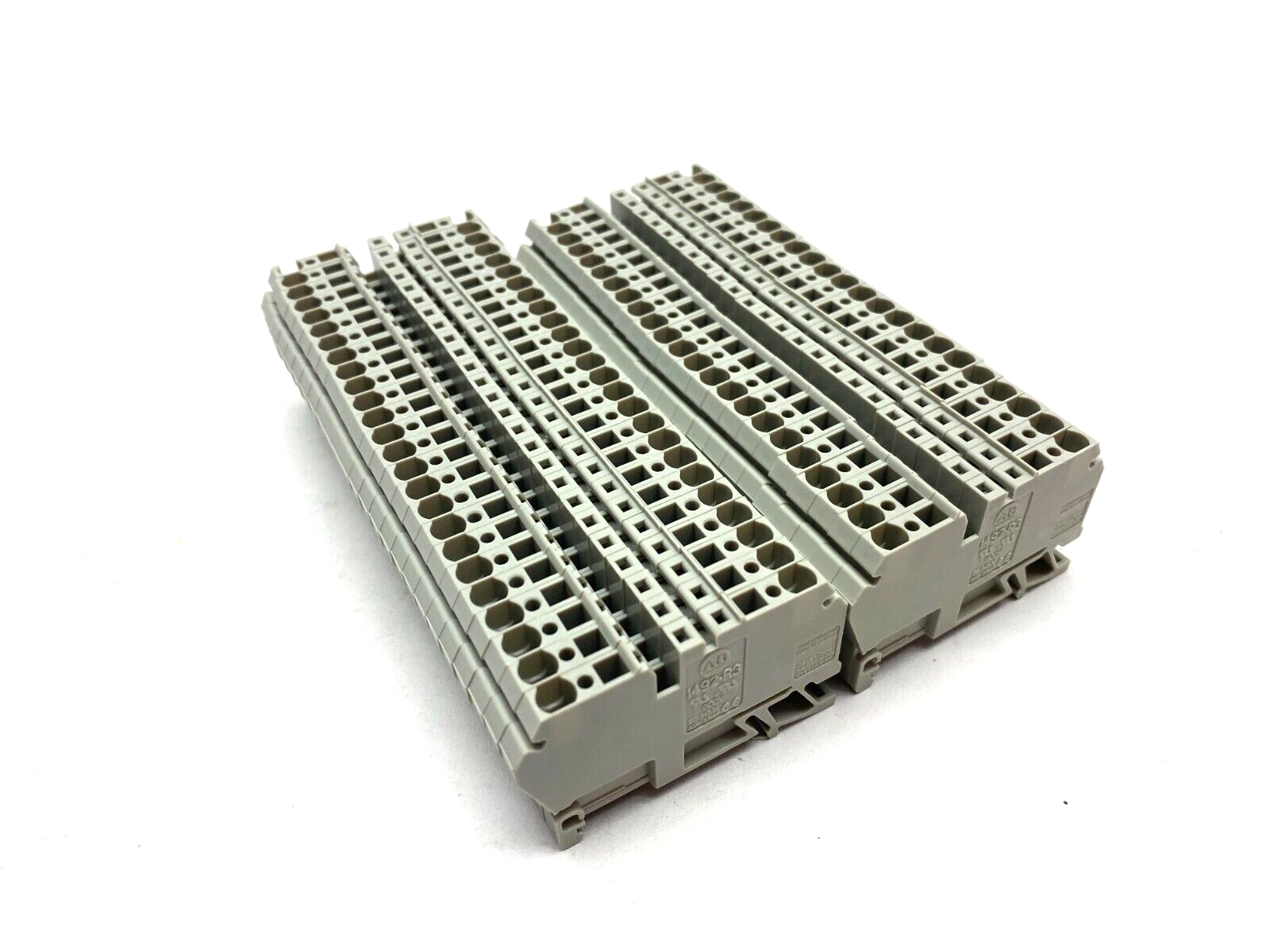 Allen Bradley 1492-R3 Ser. A Gray 2-Wire Terminal Block BOX OF 48 - Maverick Industrial Sales