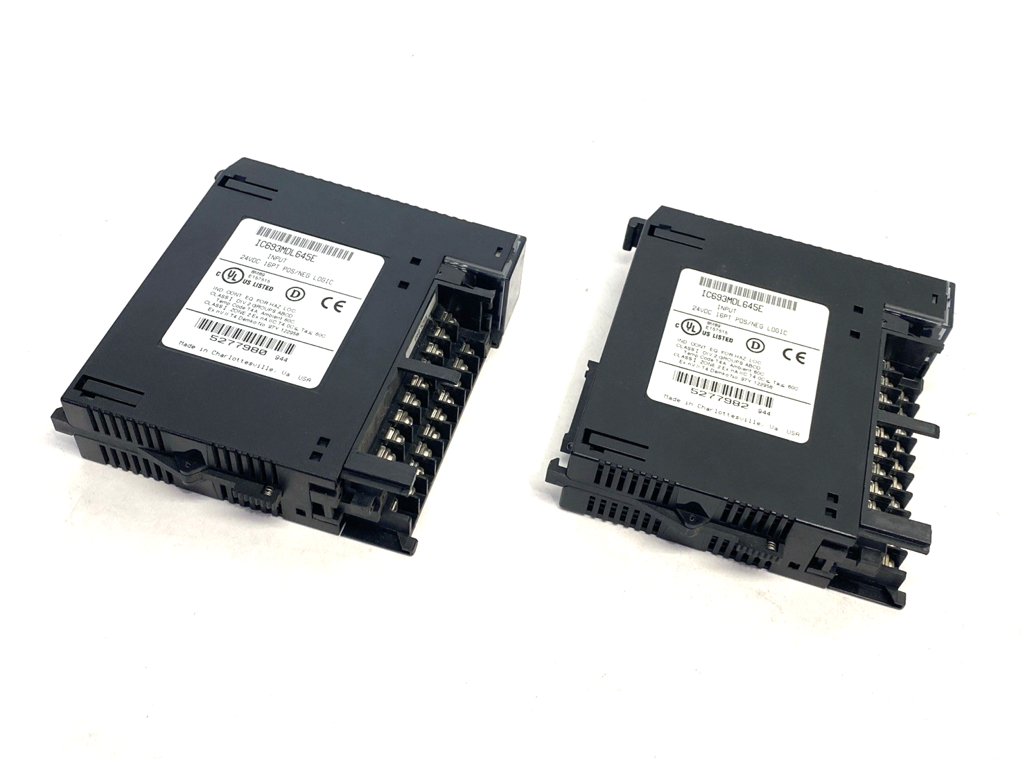 GE Fanuc IC693MDL645E Input Module 24VDC 16PT Pos/Neg Logic NO DOOR LOT OF 2 - Maverick Industrial Sales