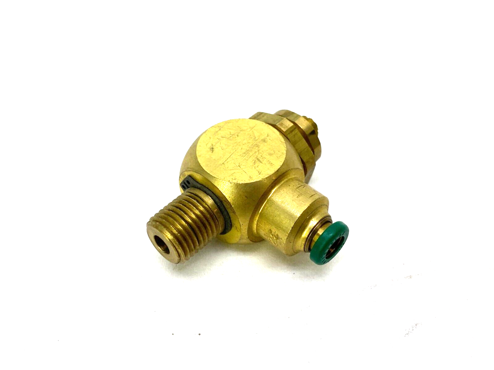 Parker 3251-2525 Brass Flow Control Valve 1/4" Tube 1/4" NPT Thread 32512525 - Maverick Industrial Sales