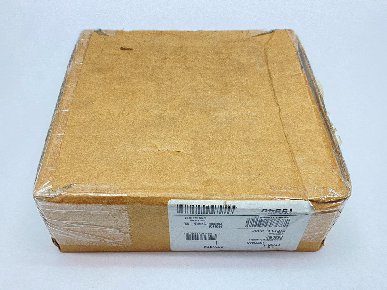 F66LN2 | Hoffman nVent Wireway Nipple Lay-in Hinged Cover 6" x 6" x 2" Gray Steel - New - Maverick Industrial Sales