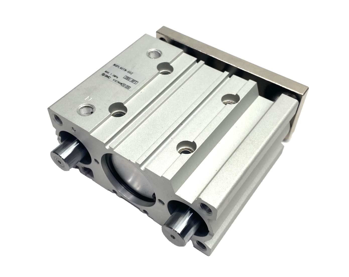 MGPL40TN-50Z | SMC Compact Pneumatic Guide Cylinder 40mm Bore 50mm Stroke - Used - Maverick Industrial Sales