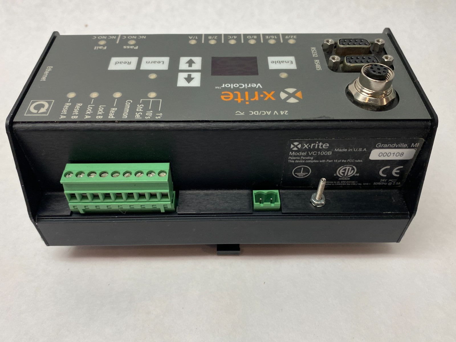 VC100B | X-Rite VeriColor Programmable Hub Unit, 2-Digit Digital Display - Used - Maverick Industrial Sales