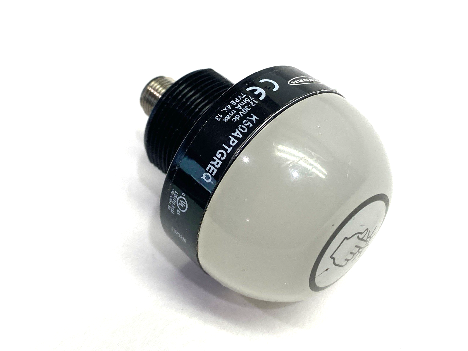 Banner K50APTGREQ Illuminated Touch Button M12 4-Pin 30VDC - Maverick Industrial Sales