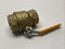 Parker V520P-32 Ball Valve 2" NPT 600 PSI WOG Brass - Maverick Industrial Sales