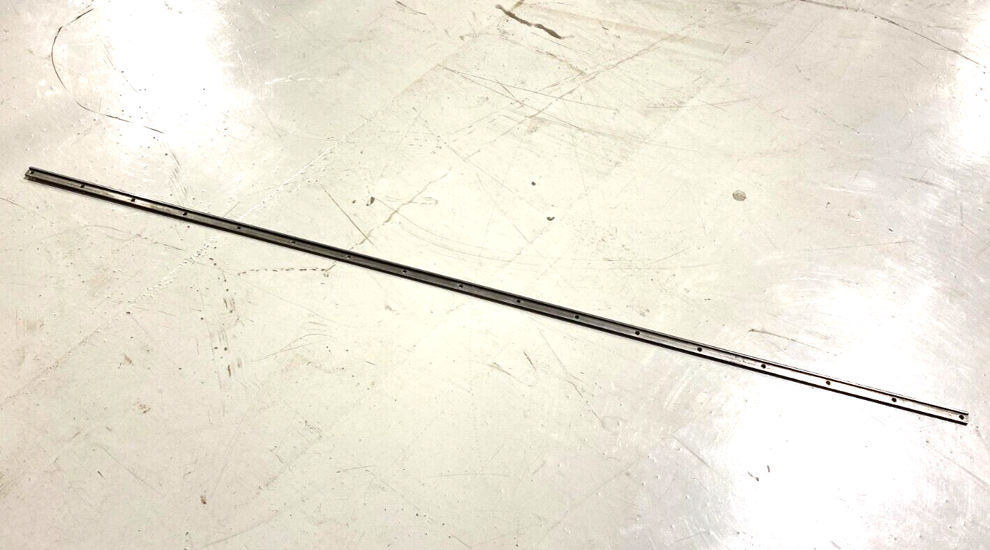 Bishop Wisecarver WZ-37 Steel Linear Rail Track 17-Holes 1235.2 mm - Maverick Industrial Sales