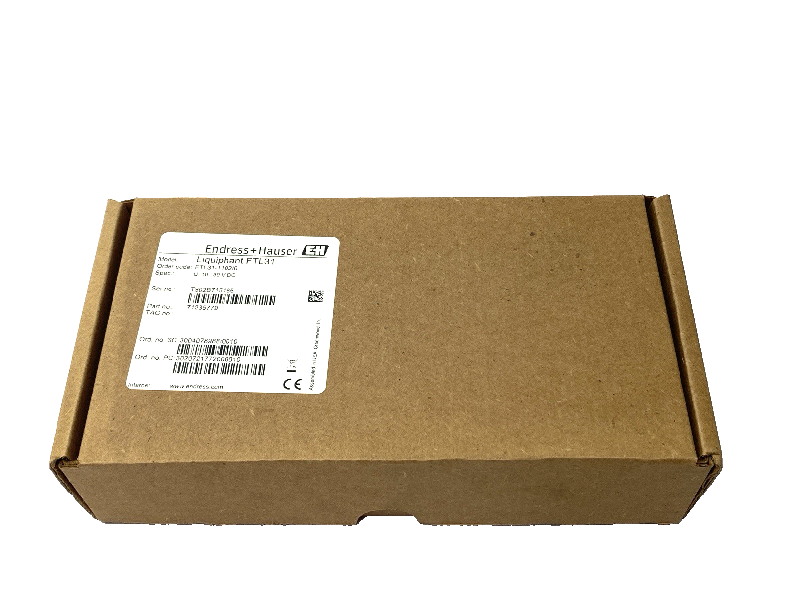 Endress+Hauser Liquiphant FTL31 Vibronic Point Level Detection Switch 71235779 - Maverick Industrial Sales